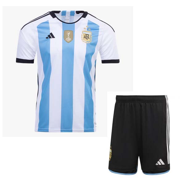 3 Estrellas Camiseta Niño Argentina 1ª 2022